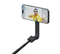 ShiftCam SnapStand Selfie - Bastone per selfie magnetico e treppiede compatto, pieghevole ed estensibile con testa inclinabile e telecomando Bluetooth magnetico (Blu, Mezzanotte)