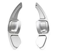 Shifter Paddles Compatibile con per Golf 7 7.5 MK7 2015 2016 2017 2018 2019 Volante Interno Cambio Esteso Paddles Accessori per Lo Styling Dell'auto(Silver)