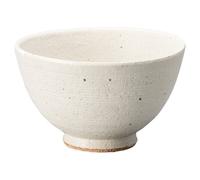 Shigaraki Yaki Ware Giapponese Ciotola Di Riso Gohan Chawan Kushime Bianca