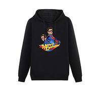SHIGE Sweatshirt Hoodie Henry Danger Poster Hooded with Drawstring Pockets Black S