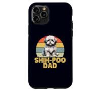 Shih-Poo Dog Dad Amante dei Cani Divertenti Stile Vintage Custodia per iPhone 11 Pro