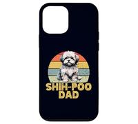 Shih-Poo Dog Dad Amante dei Cani Divertenti Stile Vintage Custodia per iPhone 12 mini