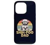 Shih-Poo Dog Dad Amante dei Cani Divertenti Stile Vintage Custodia per iPhone 13 Pro