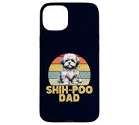 Shih-Poo Dog Dad Amante dei Cani Divertenti Stile Vintage Custodia per iPhone 15 Plus