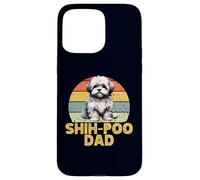 Shih-Poo Dog Dad Amante dei Cani Divertenti Stile Vintage Custodia per iPhone 15 Pro Max