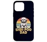 Shih-Poo Dog Dad Amante dei Cani Divertenti Stile Vintage Custodia per iPhone 16 Pro Max