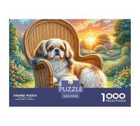 Shih Tzu 1000 Pezzi Puzzle Special Series Compact Box Stimolare Sa Creatività Fai Da Te, Intrattenimento Creativo, Divertimento Per Adulti E Bambini Dai 12 Anni in Su 70x50cm/1000pcs