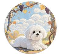 Shih Tzu 1000 Pezzi Puzzles Animal Dog Puzzle Rotondo Per Adulti O Bambini Giochi Da Tavolo Arte Ecofriendly 1000pcs (67.5x67.5cm)