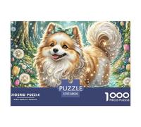 Shih Tzu 1000 Pieces Jigsaw Puzzles For Adults Challenging Game Stress Relieving Entertainment Exercise The Memory of The Brain for Family Decorations 38x26cm/1000pcs