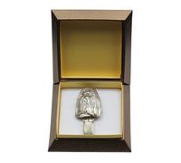 Shih Tzu - Argentato Clip Con Dem Immagine di Un Cane, Scatola, Art Dog