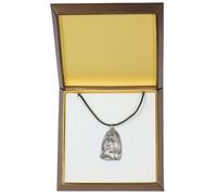 Shih Tzu - Argento Placcato Collana Con Uno Cane IN Una Scatola Art Dog