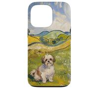Shih Tzu Art Carino Amante dei Cani Vintage Custodia per iPhone 13 Pro