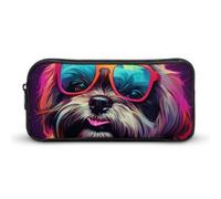 Shih Tzu Astuccio per matite con cane carino astuccio portapenne astuccio cosmetico astuccio organizer per viaggi ufficio