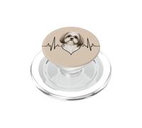 Shih Tzu Battito cardiaco Amante dei cani Mamma del cane PopSockets PopGrip per MagSafe
