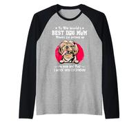 Shih Tzu Best Dog Mom Dogs Lovers Funny Mothers Day Maglia con Maniche Raglan