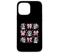 Shih Tzu Cane Mamma Ragazza Coquette Fiocco Rosa Custodia per iPhone 13 Pro Max