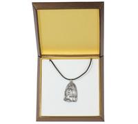 Shih Tzu - collana rivestita in argento, in una scatola, Art Dog IT
