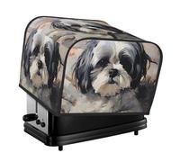 Shih Tzu - Copertura trapuntata per tostapane a 4 fette, per piccoli elettrodomestici, con manico, decorazione per casa, tavolo, cucina