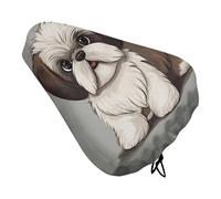 Shih Tzu - Coprisedile per bicicletta per cani, impermeabile, con coulisse, per pioggia, neve, polvere, per città, mountain bike, bici da strada