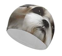 Shih Tzu Cuffia da nuoto per cani per adulti, donne e uomini, leggera ed elastica, cuffia da nuoto per piscina, spiaggia, nuoto sul giro, protezione per le orecchie dei capelli