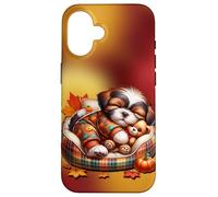 Shih Tzu Fall Decor For Maltese Mom And Autumn Puppy Lover Custodia per iPhone 16