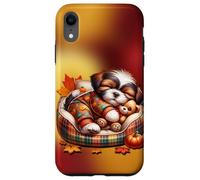 Shih Tzu Fall Decor For Maltese Mom And Autumn Puppy Lover Custodia per iPhone XR