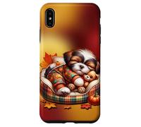 Shih Tzu Fall Decor For Maltese Mom And Autumn Puppy Lover Custodia per iPhone XS Max