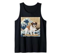 Shih Tzu Giapponese Kanagawa Onda Surf Amante dei Cani Canotta