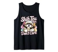 Shih Tzu Hair Don't Care - Divertente regalo per gli amanti dei cani Canotta
