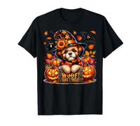 Shih Tzu Halloween Pumpkin Ghost And Bat for Shih Tzu Mom Maglietta