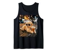 Shih Tzu Iced Coffee Late Night Chill Dog Lover Apparel Canotta