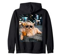 Shih Tzu Iced Coffee Late Night Chill Dog Lover Apparel Felpa con Cappuccio