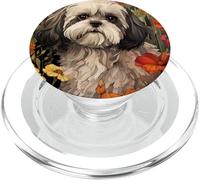 Shih Tzu in Fiori di campo Amante dei cani Shih Tzu PopSockets PopGrip per MagSafe