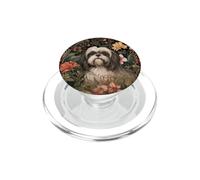 Shih Tzu in un giardino in stile William Morris PopSockets PopGrip per MagSafe