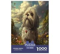 Shih Tzu Jigsaw Puzzle Impossibili 1000Pcs Decorazione Per La Casa. Giochi Rilassamento E Intelligence Per Adulti E Bambini Da 12 Anni 38x26cm/1000pcs