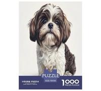 Shih Tzu Jigsaw Puzzle Impossible 1000 Pezzi Decorazione Per La Casa. Rilassamento E Intelligence Per Adulti E Ragazzi Da 14 Anni 70x50cm/1000pcs