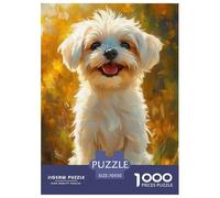 Shih Tzu Jigsaw Puzzle Impossible 1000Pcs Decorazione Per La Casa. Giochi Rilassamento E Intelligence Per Adulti E Ragazzi Da 14 Anni 70x50cm/1000pcs