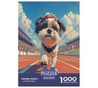 Shih Tzu Jigsaw Puzzle Impossible 1000Pcs Decorazione Per La Casa. Giochi Rilassamento E Intelligence Per Adulti E Ragazzi Da 14 Anni 70x50cm/1000pcs