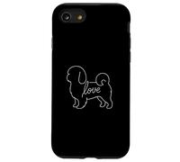 Shih Tzu Love Line Art Minimalista Cane Design Simpatico Peluche Cucciolo Custodia per iPhone SE (2020) / 7 / 8