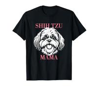Shih Tzu Mama Cane Mamma Donna Carino Maglietta