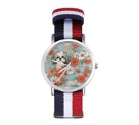 Shih Tzu - Orologio sportivo per uomo e donna, cinturino in nylon, orologio analogico al quarzo, Stile:, regular, Cinturino