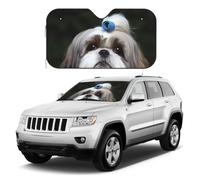 Shih Tzu - Parasole per parabrezza auto con cane, pieghevole, riflettore anteriore, parasole universale, per auto, SUV, camion, mantiene il tuo veicolo fresco
