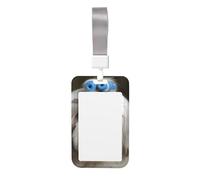 Shih Tzu Porta badge con cordino staccabile, in plastica rigida, impermeabile, porta badge da lavoro, per insegnanti, infermiere, dottori, ufficio