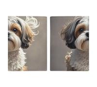 Shih Tzu Porta passaporto da viaggio per cani, con slot per carte di credito e carta d'imbarco, porta passaporti, carte di credito, carte d'imbarco