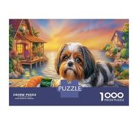 Shih Tzu Puzzle 1000 Pezzi, Jigsaw Puzzle Ad Alta Difficoltà Regali Per Adulti E Adolescenti, Home Giochi 38x26cm/1000pcs