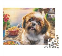 Shih Tzu Puzzle 1000 Pezzi - Puzzle Artistico Rilassante, Poster in Omaggio, Confezione Elegante - 38x26cm/1000pcs