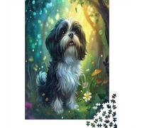 Shih Tzu Puzzles 1000 Pezzi Per Adulti, Puzzle Classici Con Stampa Ad Alta Definizione, Gioco Di Famiglia, Team Building, Regali Per Amanti O Amici 1000pcs (75x50cm)