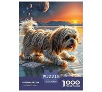Shih Tzu Puzzles Intrattenimento Creativo 1000 Elementi Giochi Cute Dog Puzzle Relax Decora La Casa Giochi-rompicapo Per Adulti E Bambini 70x50cm/1000pcs