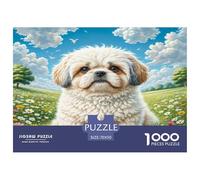 Shih Tzu Puzzles Intrattenimento Creativo 1000 Pezzi Cute Animal Puzzle Di Cartone Decora La Casa Giochi-rompicapo Per Adulti E Bambini Da 12 Anni 70x50cm/1000pcs