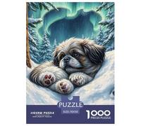 Shih Tzu Puzzles Intrattenimento Creativo 1000 Pezzi Cute Dog Puzzle Di Cartone Decora La Casa Giochi-rompicapo Per Adulti E Bambini Da 12 Anni 70x50cm/1000pcs